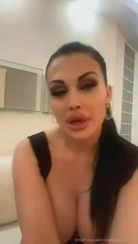 Aletta Ocean Big Tits Jerk Off Tit Slapping gif