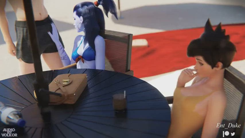 3d animation overwatch sex threesome gif