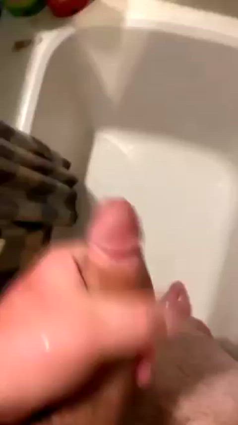 cum cumshot jerk off shower gif