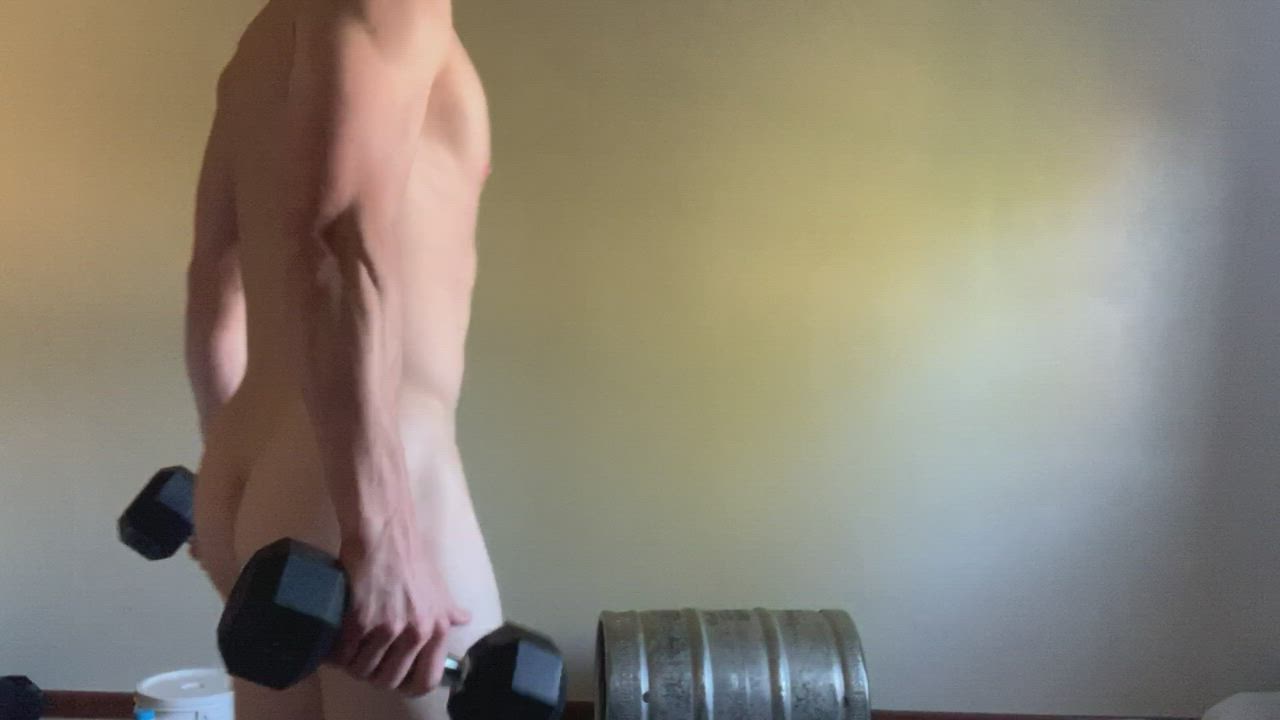 Ass Erection Fitness Male Masturbation Workout gif
