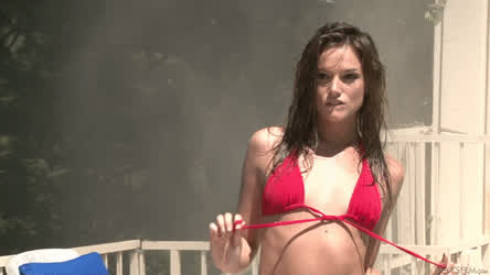 Bikini Pool Pornstar Tori Black gif