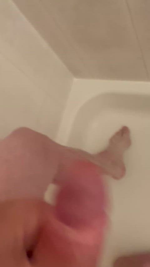 bwc cock cum cum lube cumshot shower gif