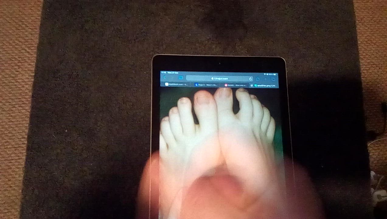 Cum Feet Tribute gif