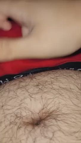 Ticklish Bulge In Red Underwear