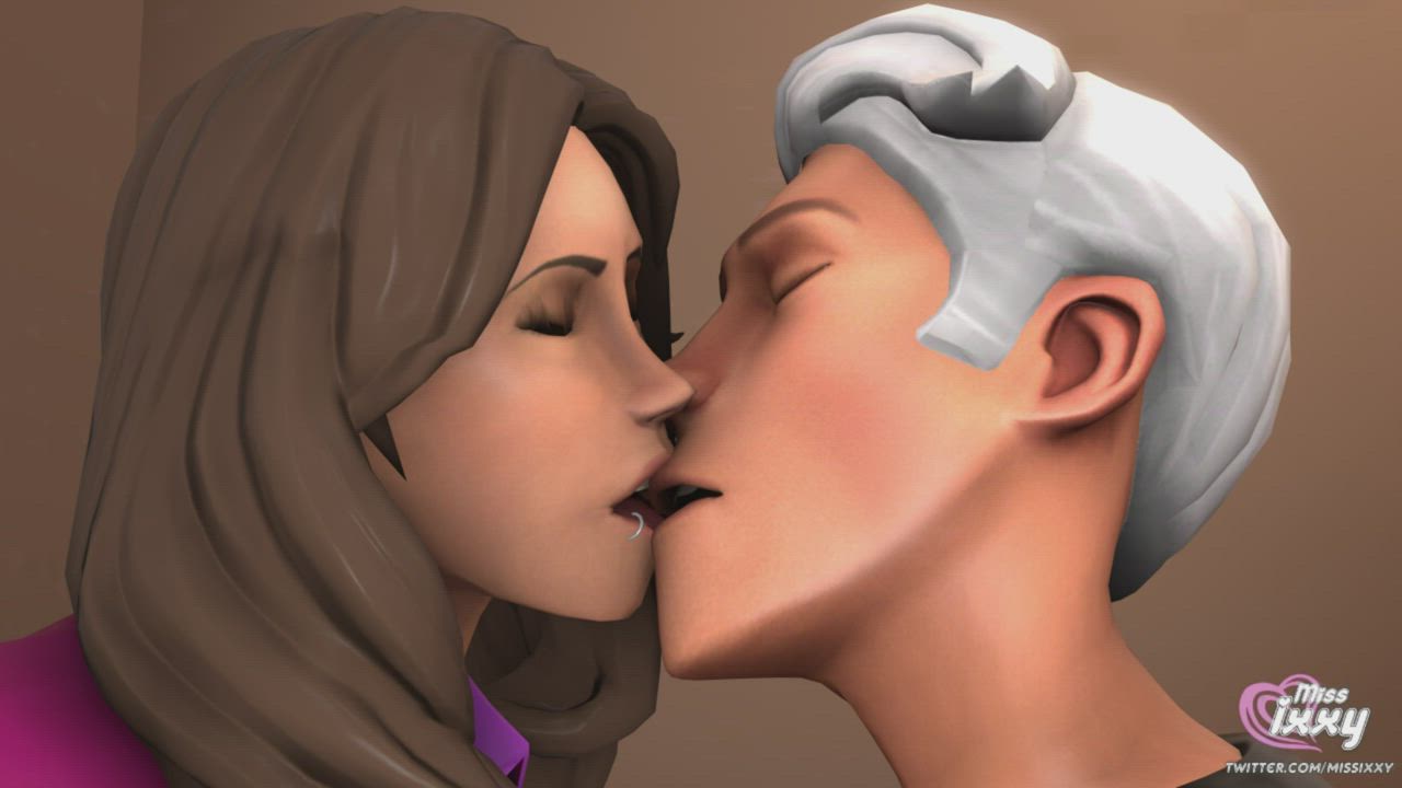 French Kissing Kissing SFM gif