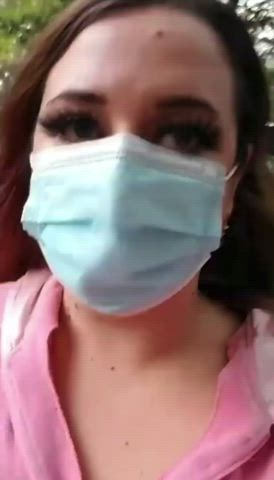 Condom Cum In Mouth Outdoor gif