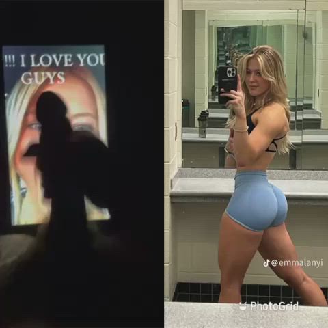bbc babe babecock big ass blonde gym thick workout gif