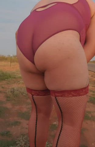 booty chubby lingerie sissy gif