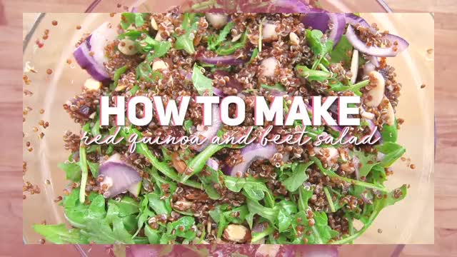 Just posted Lexi's episode "How to make red quinoa and beet salad" to nakedbakers.tv