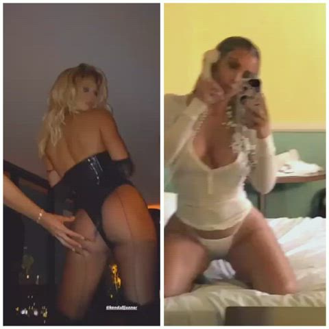 Ass Big Tits Celebrity Kendall Jenner Kim Kardashian gif