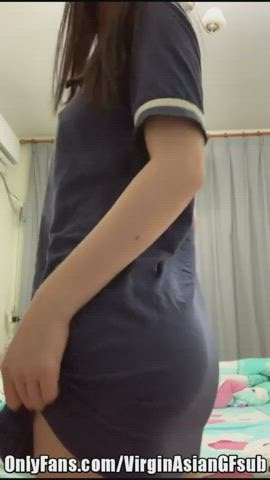 asian japanese onlyfans schoolgirl striptease teen undressing uniform virgin gif
