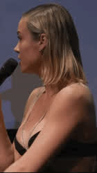 Brie Larson Busty Dress gif