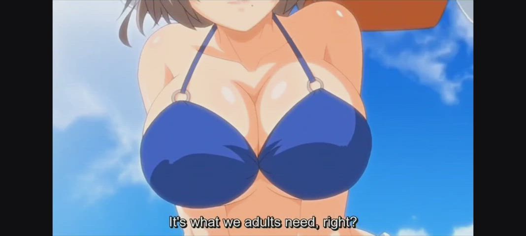 Boobs Cleavage Hentai Porn GIF by dragonrrrr