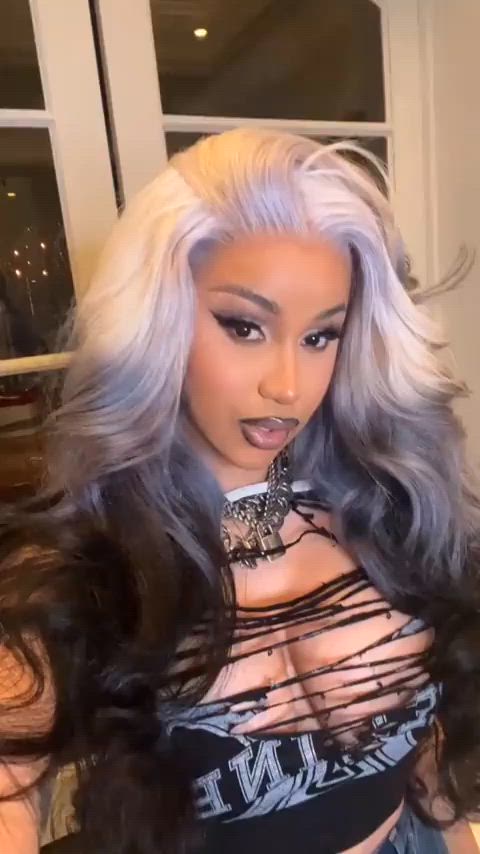 big tits cardi b celebrity gif