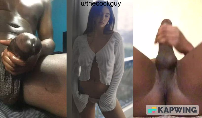 bbc babe babecock big tits celebrity cumshot jerk off monster cock tiktok gif