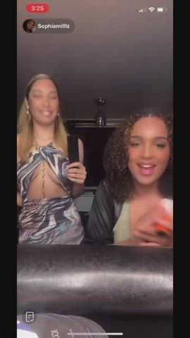 accidental nipple nipple piercing nipslip tiktok tits gif