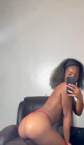19 years old amateur ass bouncing ebony onlyfans solo stockings thong twerking gif