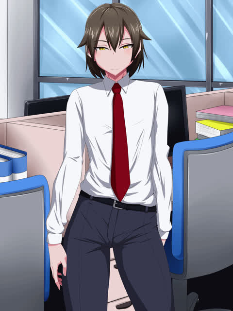 [Himitsu Vanessha Kitas] Kaisha no Kawaii Kouhai gif part 5. Made of manga pages