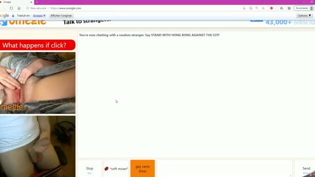 omegle 18 yo big clit