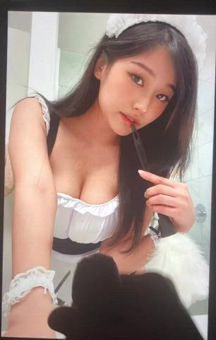 asian cock cum cumshot jerk off korean maid tits tribute gif
