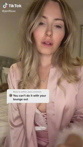 Eye Contact Handjob TikTok Tongue Fetish gif