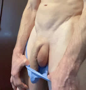 cum erection hands free gif