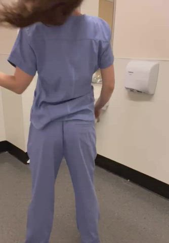 Ass Brunette Hospital Medical Medical Fetish Nurse OnlyFans Pornstar Strip gif