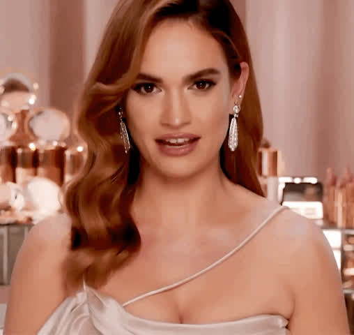 british celebrity lily james gif