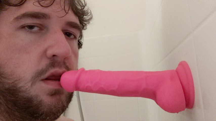 Blowjob Deepthroat Dildo Gay gif