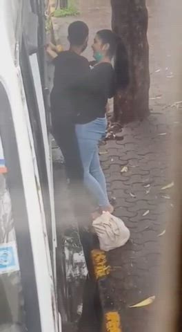 Desi horny couple in lockdown groping in public[video Link👇]