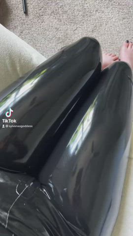 How satisfying is poking your thighs in latex?