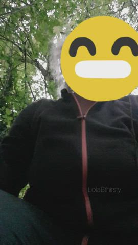 flashing my tits on a family walk you're welcome 😊