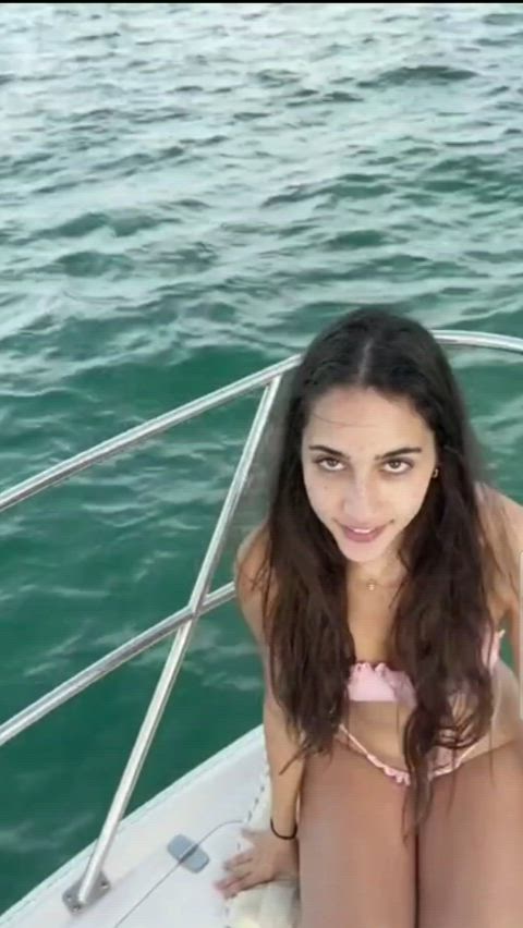 Take Izzy on a boat ride, she will reward you in a warmly way
