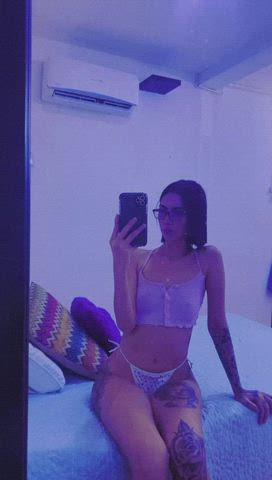 Latina Model Seduction Skinny Small Tits Tattoo Teen Teens Webcam gif
