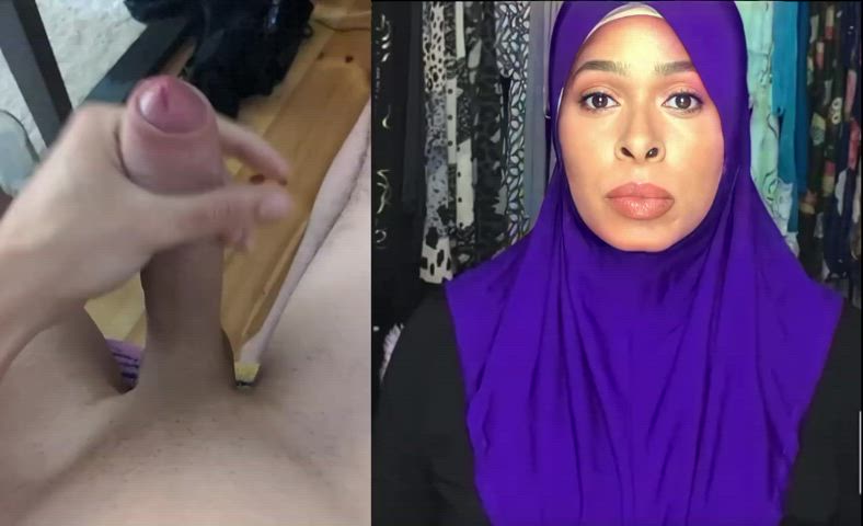 babecock hijab jerk off gif