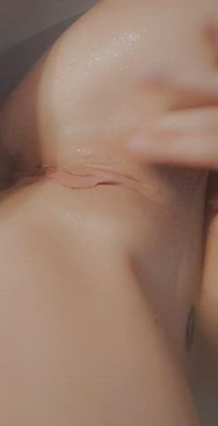 Bathtub Clit Rubbing Pussy Lips gif