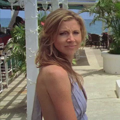 celebrity petite sarah chalke gif