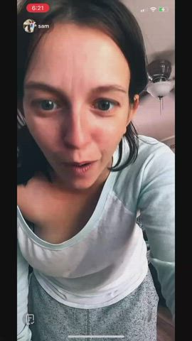 accidental nipple nipslip tiktok gif