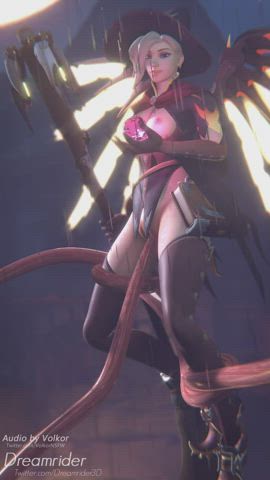 3D Fantasy Gamer Girl Girls Hentai NSFW Overwatch Rule34 gif