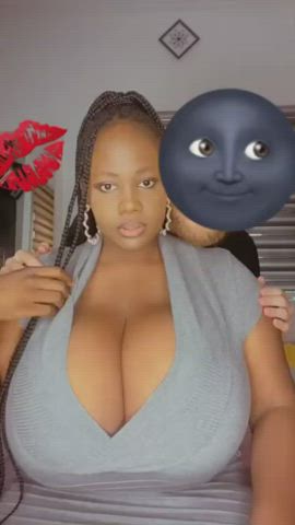 big tits boobs busty ebony huge tits tits gif