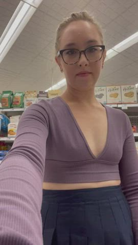 flashing hotwife public gif