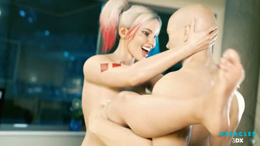 animation standing missionary harley quinn huge tits big ass 3d gif