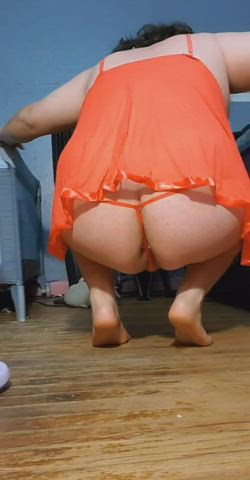 booty butt plug chubby lingerie sissy gif