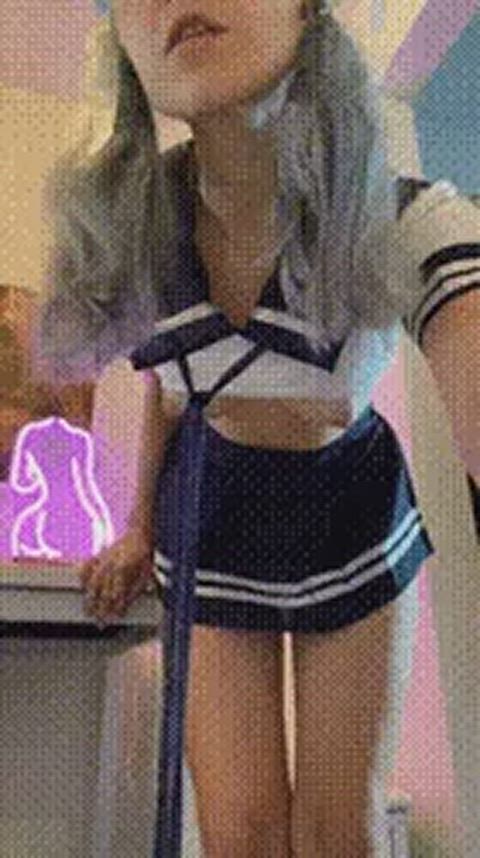 schoolgirl sexy teen gif