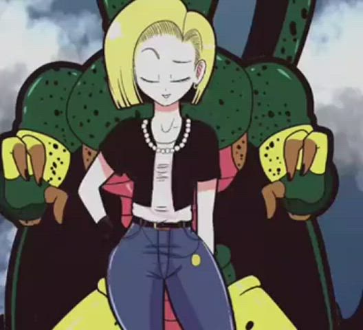 DBZ Android 18 Gets Her Nutrients Sucked Out By Cell Hentai