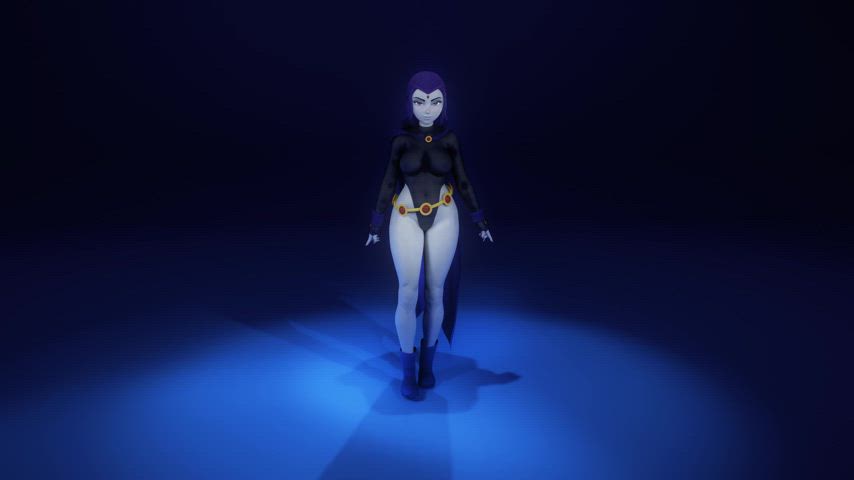 animation dance dancer raven superheroine witch gif