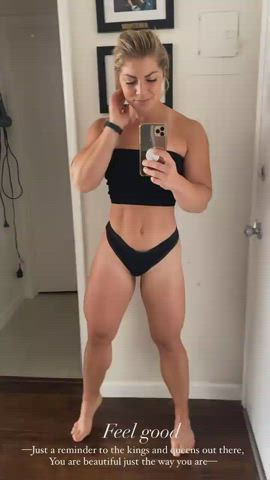 Bikini Fitness Muscular Girl gif