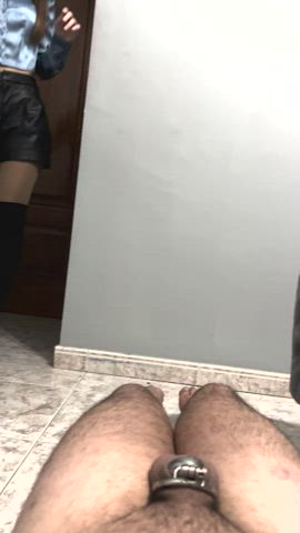 [domme] He deserves my heels on his balls