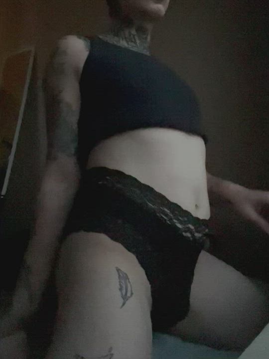 Femboy Goth Sissy gif