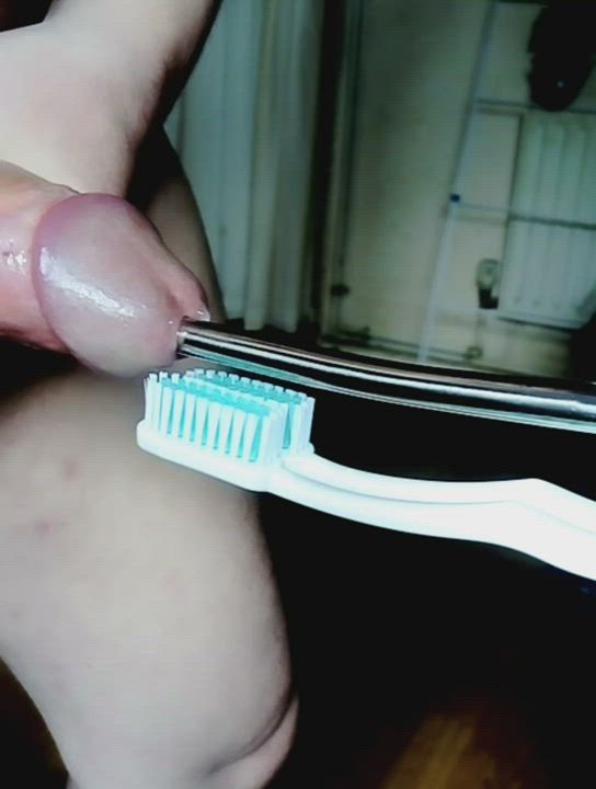 Cumming with my sound &amp; brush rig